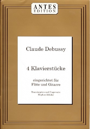 4 Klavierstcke fr Flte und Gitarre Partitur und Stimmen