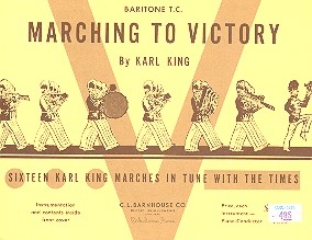 Marching to Victory: for concert band baritone treble clef