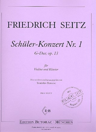 Konzert G-Dur Nr.1 op.13 (+CD) fr Violine und Klavier