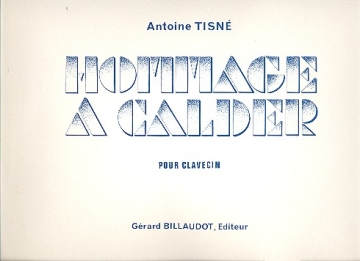 Hommage  Caldier pour clavecin