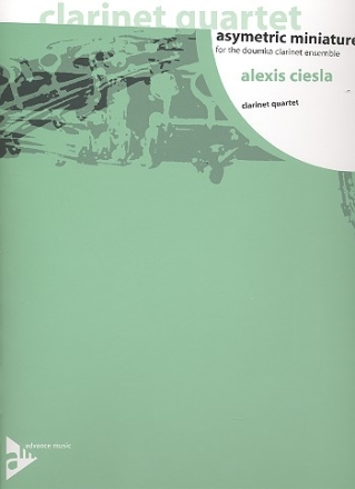 Asymetric Miniatures fr 3 Klarinetten und Bassklarinette Partitur und Stimmen