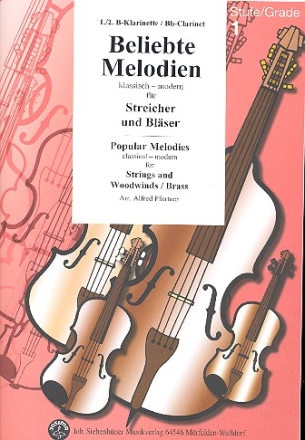 Beliebte Melodien Stufe 1 fr flexibles Ensemble Klarinette 1  und 2 in B