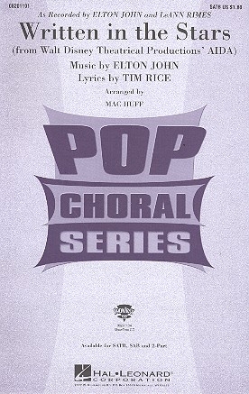 Written in the Stars for mixed chorus (SATB) and piano score