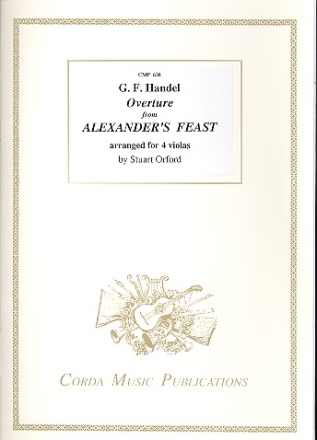 Overture from Alexander's Feast for 4 violas score and parts