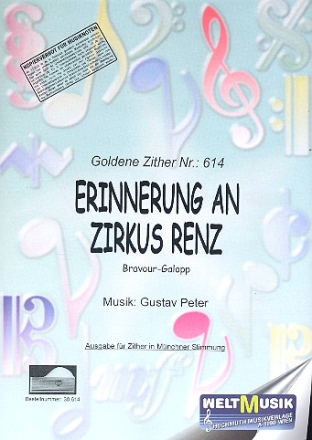 Erinnerung an Zirkus Renz fr Zither