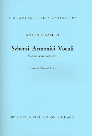 Scherzi Armonici Vocali Canoni a 3 voci pari
