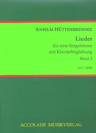 Lieder Band 2 fr Gesang und Klavier