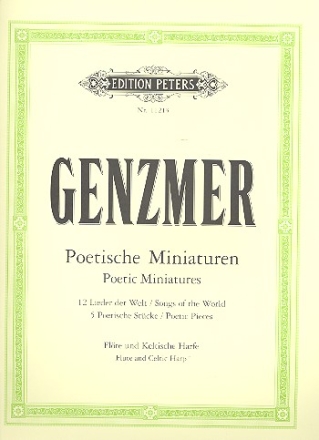 Poetische Miniaturen fr Flte und keltische Harfe Partitur und Stimme