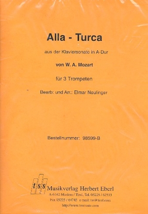 Alla Turca aus der Sonate A-Dur fr 3 Trompeten