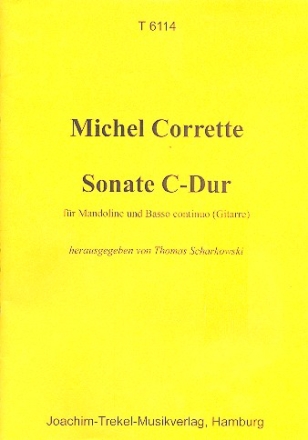 Sonate C-Dur fr Mandoline und Bc (Gitarre) Partitur und Stimmen (Bc nicht ausgesetzt)