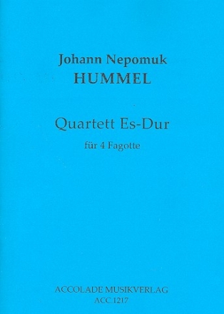 Quartett Es-Dur fr 4 Fagotte Partitur und Stimmen