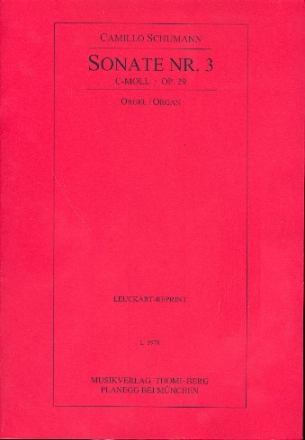 Sonate c-Moll Nr.3 op.29 fr Orgel Reprint