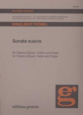 Sonata suavis fr Clarino (Oboe), Violine und Orgel Stimmen
