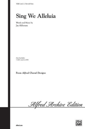 Sing we Alleluia for 2-part chorus (SA) and piano score