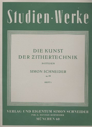 24 Etden op.150 Band 1 (Nr.1-12) fr Konzertzither