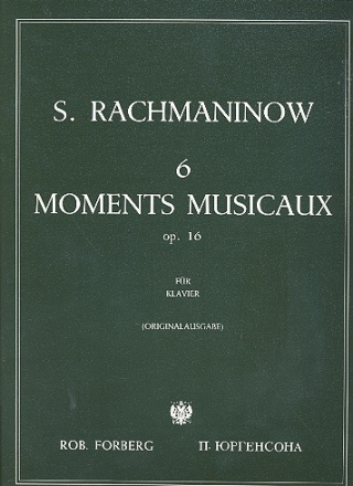 6 moments musicaux op.16 fr Klavier