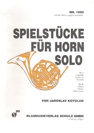 Spielstcke fr Horn solo