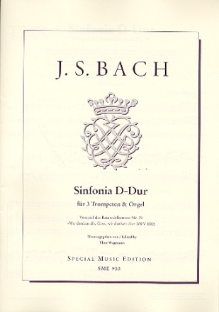 Sinfonia D-Dur fr 3 Trompeten und Orgel Partitur und Stimmen