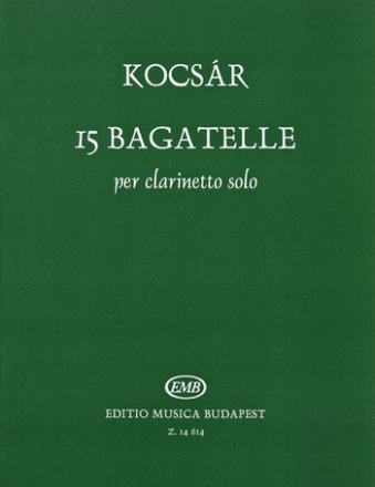 15 Bagatellen fr Klarinette solo