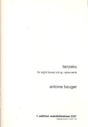Tanzaku for 8 bowed string instruments score