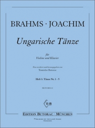 Ungarische Tnze Band 1 (Nr.1-5) fr Violine und Klavier