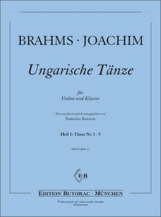 Ungarische Tnze Band 1 (Nr.1-5) fr Violine und Klavier