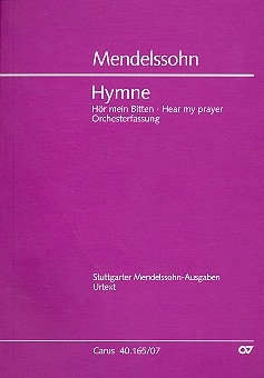 Hr mein Bitten (in der Orchesterfassung) fr Sopran, Chor und Orchester Studienpartitur (dt/en)