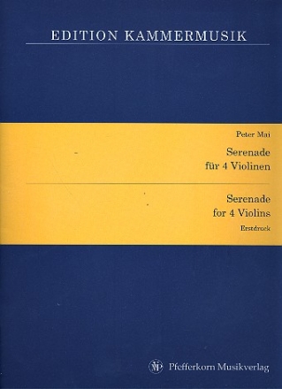 Serenade fr 4 Violinen Partitur und Stimmen