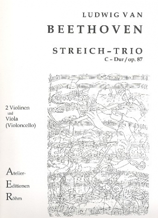 Trio C-Dur op.87 fr 2 Violinen und Viola (Violoncello) Stimmen