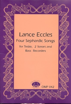 4 Sephardic Songs for 4 recorders (ATTB) score and parts