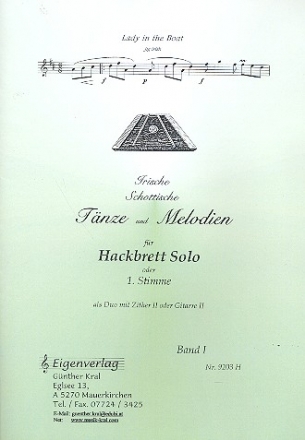 Irische und Schottische Tnze und Melodien fr Hackbrett (Gitarre und Zither ad lib) Hackbrettstimme