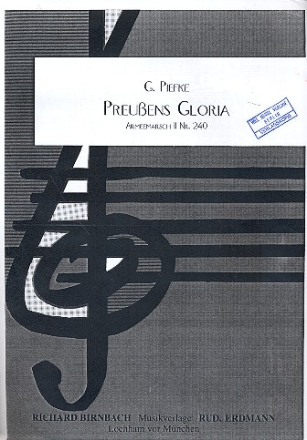 Preuens Gloria fr Klavier Archivkopie