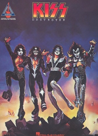 Kiss: Destroyer Songbook guitar/tab/vocal recorded versions