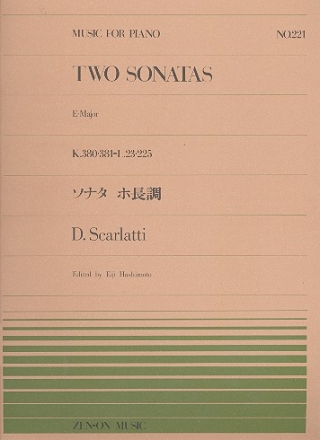 2 Sonaten E-Dur fr Klavier