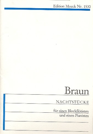 Nachtstcke fr einen Blockfltisten und einen Pianisten