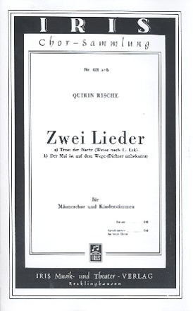 2 Lieder fr Mnnerchor und Kinderstimmen a cappella Chorpartitur