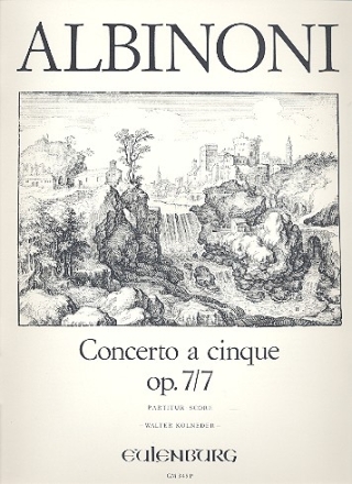 Concerto a cinque A-Dur op.7,7 fr Streichorchester Partitur