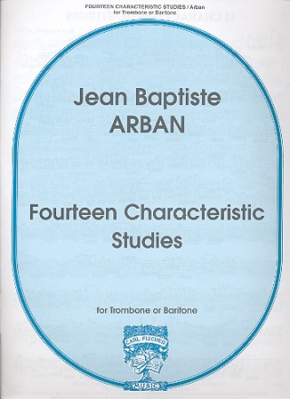 14 characteristic Studies for trombone (baritone)