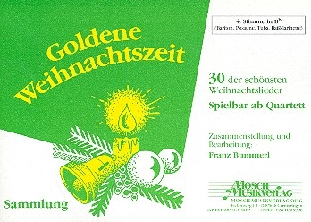 Goldene Weihnachtszeit 30 Weihnachtslieder  fr Blasorchester 4. Stimme in B