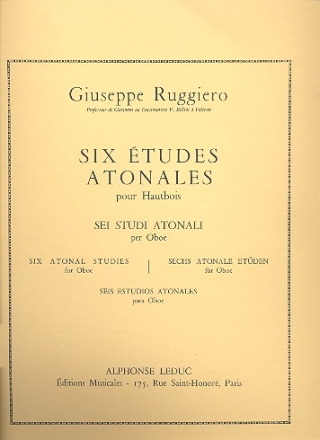 6 tudes atonales pour hautbois