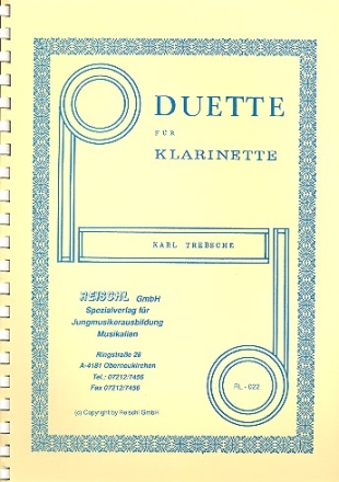 Duette fr 2 Klarinetten Spielpartitur