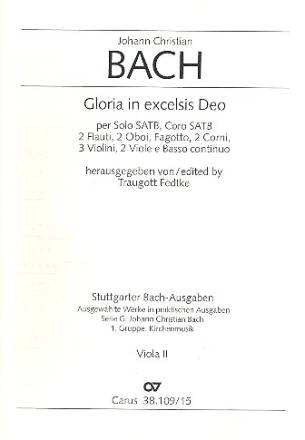 Gloria in excelsis Deo fr Soli, gem Chor und Orchester Viola 2