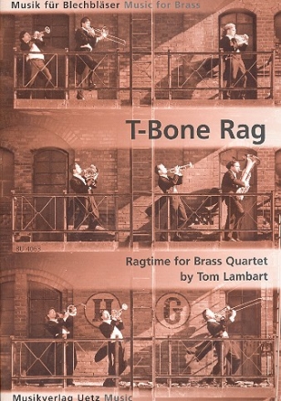 T-Bone Rag für 4 Blechbläser Partitur und Stimmen