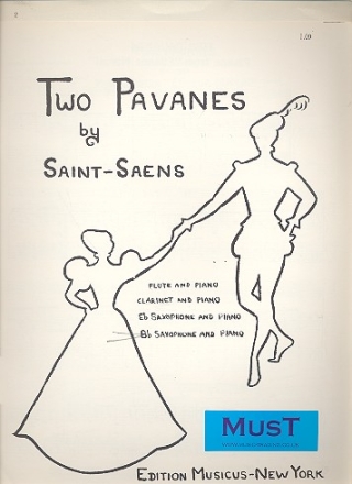 2 Pavanes  for tenor saxophone and piano