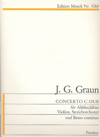 Concerto C-Dur  fr Altblockflte, Violine und Streichorchester Partitur und Stimmen (als Kopiervorlagen)