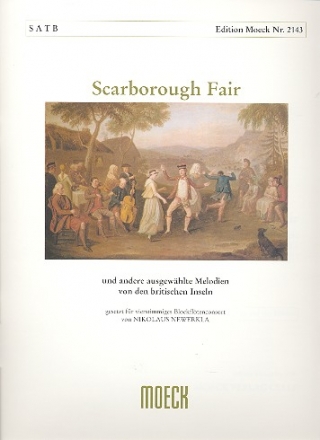 Scarborough Fair fr 4 Blockflten (Consort) Partitur und 4 Stimmen