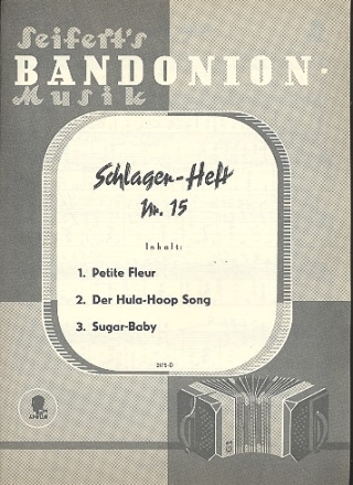 Schlager-Heft 15 fr Bandoneon