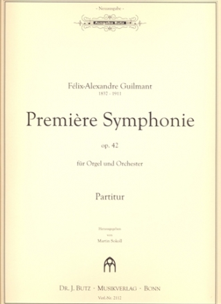 Sinfonie Nr.1 op.42 fr Orgel und Orchester Partitur