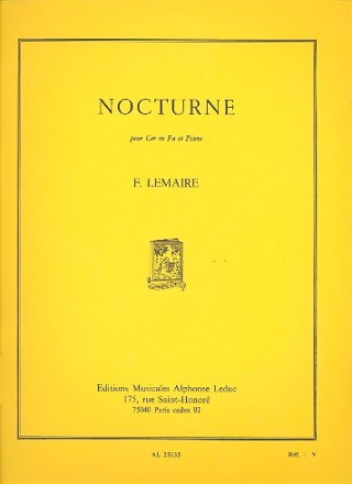 Nocturne pour cor en fa et piano