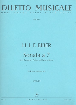 Sonata  7 fr 6 Trompeten, Pauken und Bc Stimmen